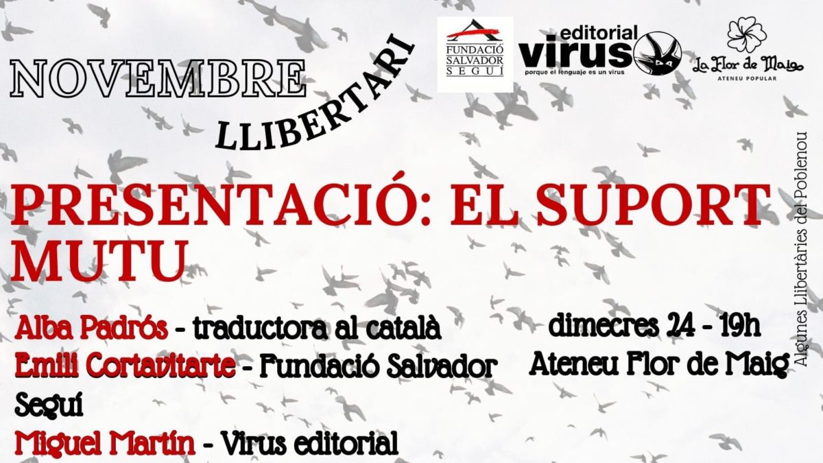 Presentació de l’edició recent del clàssic «El suport mutu» de Piotr Kropotkin